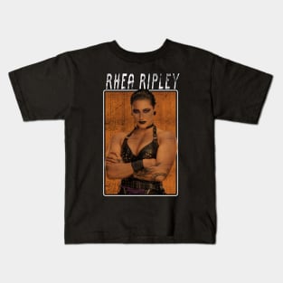 Vintage Wwe Rhea Ripley Kids T-Shirt